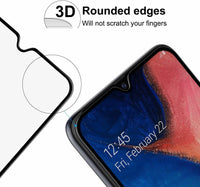 Super Premium Quality Tempered Glass Screen Guard Protector With Black Border Suitable For Samsung Galaxy A30