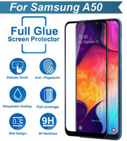 Super Premium Quality Tempered Glass Screen Guard Protector With Black Border Suitable For Samsung Galaxy M30