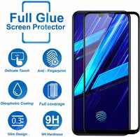 Super Premium Quality Tempered Glass Screen Guard Protector With Black Border Suitable For Vivo S1