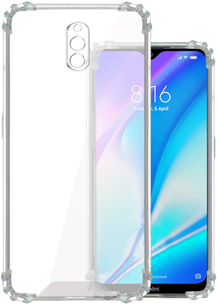 VAKIBO Super Premium Soft TPU Transparent Case With Dustplug,Side Grip,Corner Protection,lanyard Cuts,Camera Protection Suitable for MI Redmi 8A Dual