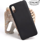VAKIBO Matte Frosted Black Coloured Soft TPU Back Cover Case Suitable for Mi Redmi 9A
