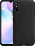 VAKIBO Matte Frosted Black Coloured Soft TPU Back Cover Case Suitable for Mi Redmi 9A