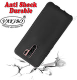 VAKIBO Matte Frosted Black Coloured Soft TPU Back Cover Case Suitable for Mi Redmi 9 Prime