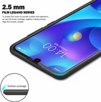 Super Premium Quality Tempered Glass Screen Guard Protector With Black Border Suitable For MI Redmi Note 8 Pro
