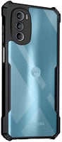 VAKIBO Super Premium Black Border Transparent Case With Corner Protection & Camera Protection Suitable for Moto G41