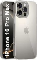 VAKIBO Premium Clear 2MM Thick Transparent Soft TPU Rubber Back Cover Case With Camera Protection Suitable for iPhone 16 Pro Max
