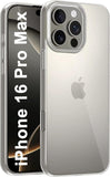 VAKIBO Premium Clear 2MM Thick Transparent Soft TPU Rubber Back Cover Case With Camera Protection Suitable for iPhone 16 Pro Max