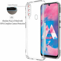 VAKIBO Super Premium Soft TPU Transparent Case With Dustplug,Side Grip,Corner Protection,lanyard Cuts,Camera Protection Suitable for Vivo U20