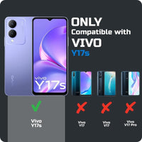 VAKIBO Super Premium Black Border Transparent Case With Corner Protection & Camera Protection Suitable for Vivo Y17S
