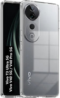 VAKIBO Premium Clear 1.5MM Thick Transparent Soft TPU Rubber Back Cover Case With Camera Protection Suitable for Vivo V40 Pro