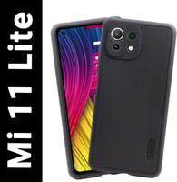 VAKIBO Dotted Black Coloured Made with Silicon Rubber TPU Back Cover Case Suitable for Mi 11 Lite