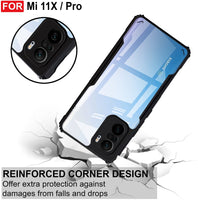 VAKIBO Super Premium Black Border Transparent Case With Corner Protection & Camera Protection Suitable for Mi 11X