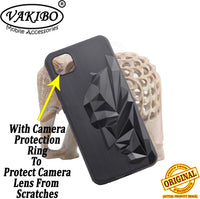 VAKIBO Bat Man 3D Mask Design Black Coloured Soft TPU Back Cover Case With Camera Protection Ring Suitable for Mi Poco C3
