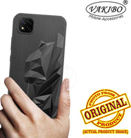 VAKIBO Bat Man 3D Mask Design Black Coloured Soft TPU Back Cover Case With Camera Protection Ring Suitable for Mi Poco C3
