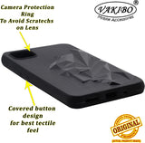 VAKIBO Bat Man 3D Mask Design Black Coloured Soft TPU Back Cover Case With Camera Protection Ring Suitable for Mi Poco C3