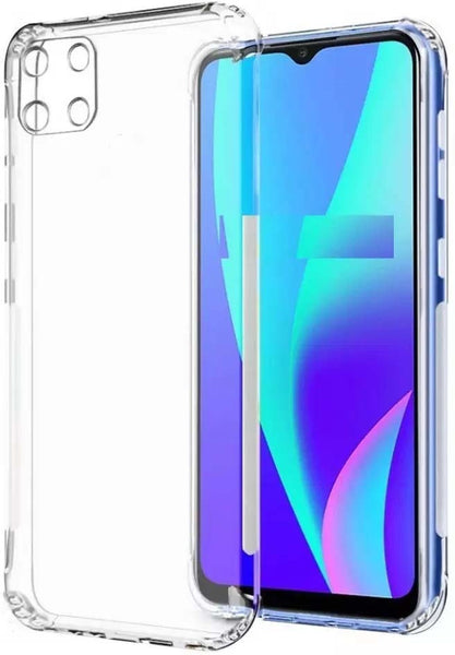 VAKIBO Premium Clear 1.5MM Thick Transparent Soft TPU Rubber Back Cover Case With Camera Protection Suitable for Mi Poco C3
