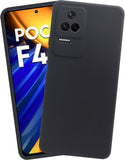 VAKIBO Matte 1.5 MM Thick With Camera Protection Black Coloured Soft TPU Back Cover Case Suitable for Mi Poco F4