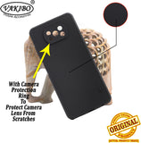 VAKIBO Dotted Black Coloured Made with Silicon Rubber TPU Back Cover Case Suitable for Mi Poco X3