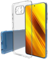 VAKIBO Super Premium Soft TPU Transparent Case With Dustplug,Side Grip,Corner Protection,lanyard Cuts,Camera Protection Suitable for Poco X3 Pro