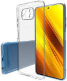 VAKIBO Super Premium Soft TPU Transparent Case With Dustplug,Side Grip,Corner Protection,lanyard Cuts,Camera Protection Suitable for Poco X3 Pro