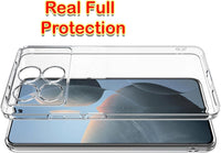 VAKIBO Premium Clear 2MM Thick Transparent Soft TPU Rubber Back Cover Case With Camera Protection Suitable for Mi Poco X6 Pro