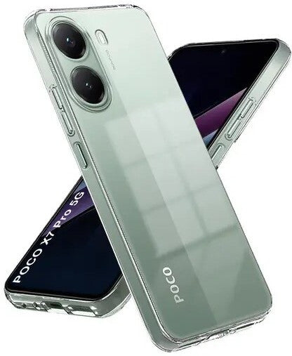 VAKIBO Premium Clear 1.5MM Thick Transparent Soft TPU Rubber Back Cover Case With Camera Protection Suitable for Mi Poco X7 Pro