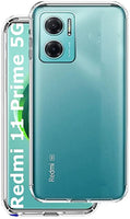 VAKIBO Premium Clear 2MM Thick Transparent Soft TPU Rubber Back Cover Case With Camera Protection Suitable for Mi Redmi 11 Prime 5G