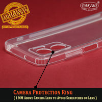VAKIBO Premium Clear 1.5MM Thick Transparent Soft TPU Rubber Back Cover Case With Camera Protection Suitable for Mi Redmi 11 Prime 5G