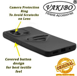 VAKIBO Black Coloured Back Cover Case Suitable for Mi Redmi 12C