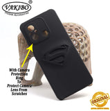 VAKIBO Black Coloured Back Cover Case Suitable for Mi Poco C55