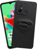 VAKIBO Black Coloured Back Cover Case Suitable for Mi Poco C55