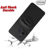 VAKIBO Black Coloured Back Cover Case Suitable for Mi Poco C55