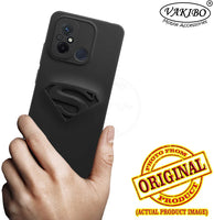 VAKIBO Black Coloured Back Cover Case Suitable for Mi Poco C55