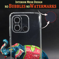 VAKIBO Premium Clear 1.5MM Thick Transparent Soft TPU Rubber Back Cover Case With Camera Protection Suitable for Mi Redmi 12C