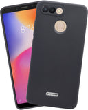 VAKIBO Matte 1.5 MM Thick With Camera Protection Black Coloured Soft TPU Rubber Back Cover Case Suitable for Mi Redmi 6
