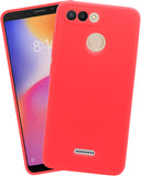 VAKIBO Matte 1.5 MM Thick With Camera Protection Red Coloured Soft TPU Rubber Back Cover Case Suitable for Mi Redmi 6