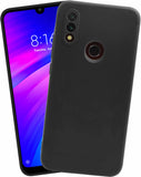 VAKIBO Matte 1.5 MM Thick With Camera Protection Black Coloured Soft TPU Rubber Back Cover Case Suitable for Mi Redmi 7
