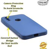 VAKIBO Matte 1.5 MM Thick With Camera Protection Blue Coloured Soft TPU Rubber Back Cover Case Suitable for Mi Redmi 7