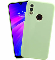 VAKIBO Matte 1.5 MM Thick With Camera Protection Pista Green Coloured Soft TPU Rubber Back Cover Case Suitable for Mi Redmi 7