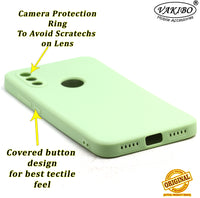 VAKIBO Matte 1.5 MM Thick With Camera Protection Pista Green Coloured Soft TPU Rubber Back Cover Case Suitable for Mi Redmi 7