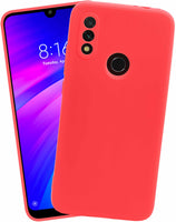 VAKIBO Red Coloured Back Cover Case Suitable for Mi Redmi Note 7S
