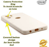 VAKIBO Matte 1.5 MM Thick With Camera Protection Cream White Coloured Soft TPU Rubber Back Cover Case Suitable for Mi Poco C51