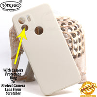 VAKIBO Matte 1.5 MM Thick With Camera Protection Cream White Coloured Soft TPU Rubber Back Cover Case Suitable for Mi Redmi A1 Plus
