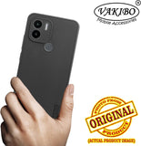 VAKIBO Niukin Dotted Design Black Coloured Soft TPU Rubber Back Cover Case With Camera Protection Ring Suitable for Mi Poco C51