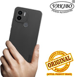 VAKIBO Niukin Dotted Design Black Coloured Soft TPU Rubber Back Cover Case With Camera Protection Ring Suitable for Mi Redmi A1 Plus