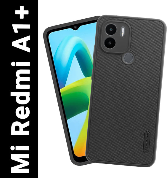VAKIBO Niukin Dotted Design Black Coloured Soft TPU Rubber Back Cover Case With Camera Protection Ring Suitable for Mi Redmi A1 Plus