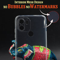 VAKIBO Super Premium Soft TPU Transparent Case With Dustplug,Side Grip,Corner Protection,lanyard Cuts,Camera Protection Suitable for Mi Poco C51