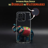 VAKIBO Super Premium Soft TPU Transparent Case With Dustplug,Side Grip,Corner Protection,lanyard Cuts,Camera Protection Suitable for Mi Poco C40