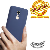 VAKIBO 1.2 MM Thick Blue Coloured Soft TPU Rubber Back Cover Case With Camera Protection Ring Suitable for Mi Redmi 5