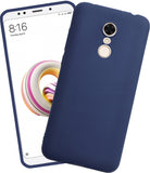 VAKIBO 1.2 MM Thick Blue Coloured Soft TPU Rubber Back Cover Case With Camera Protection Ring Suitable for Mi Redmi 5
